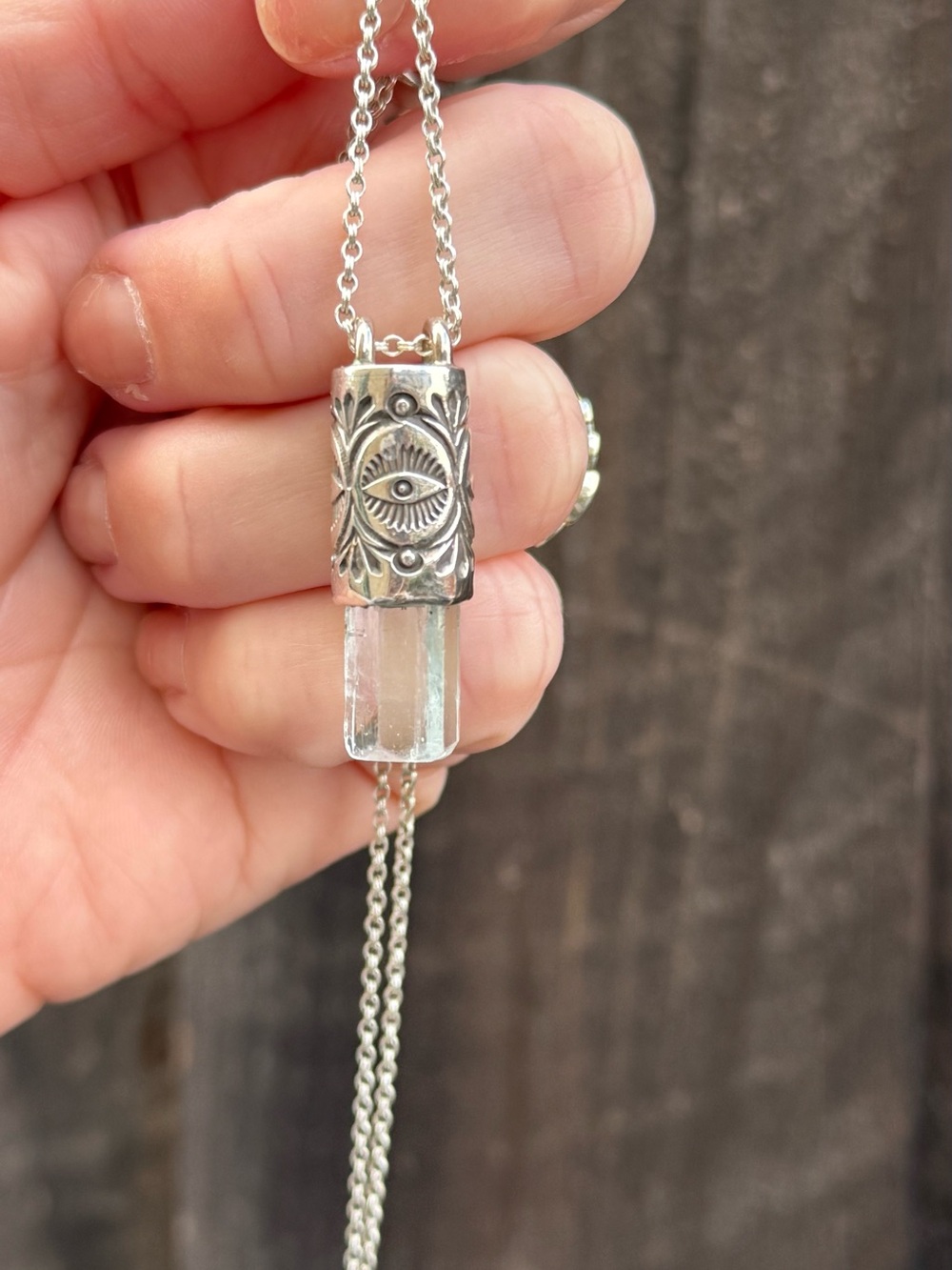 Numi Olive Aquamarine Talisman